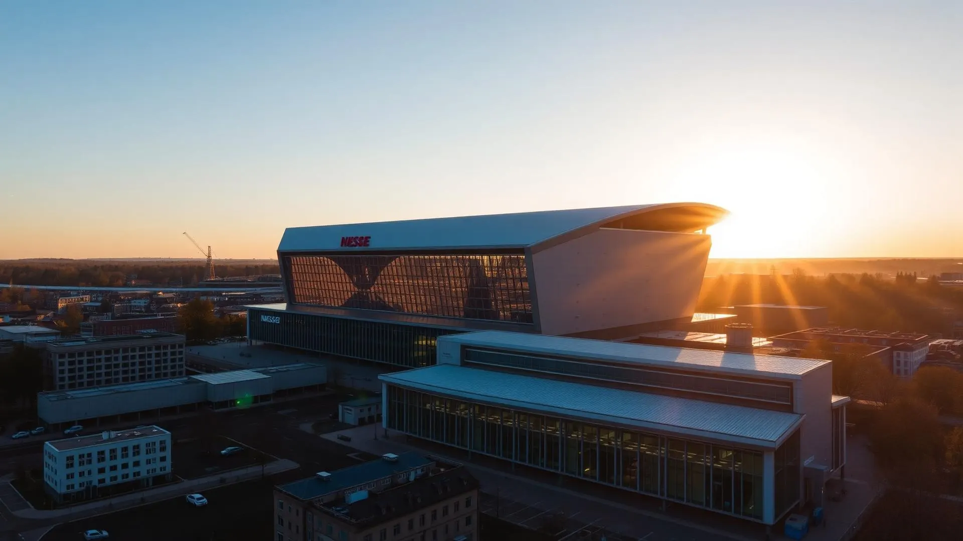 Messe Nürnberg aus der Luft